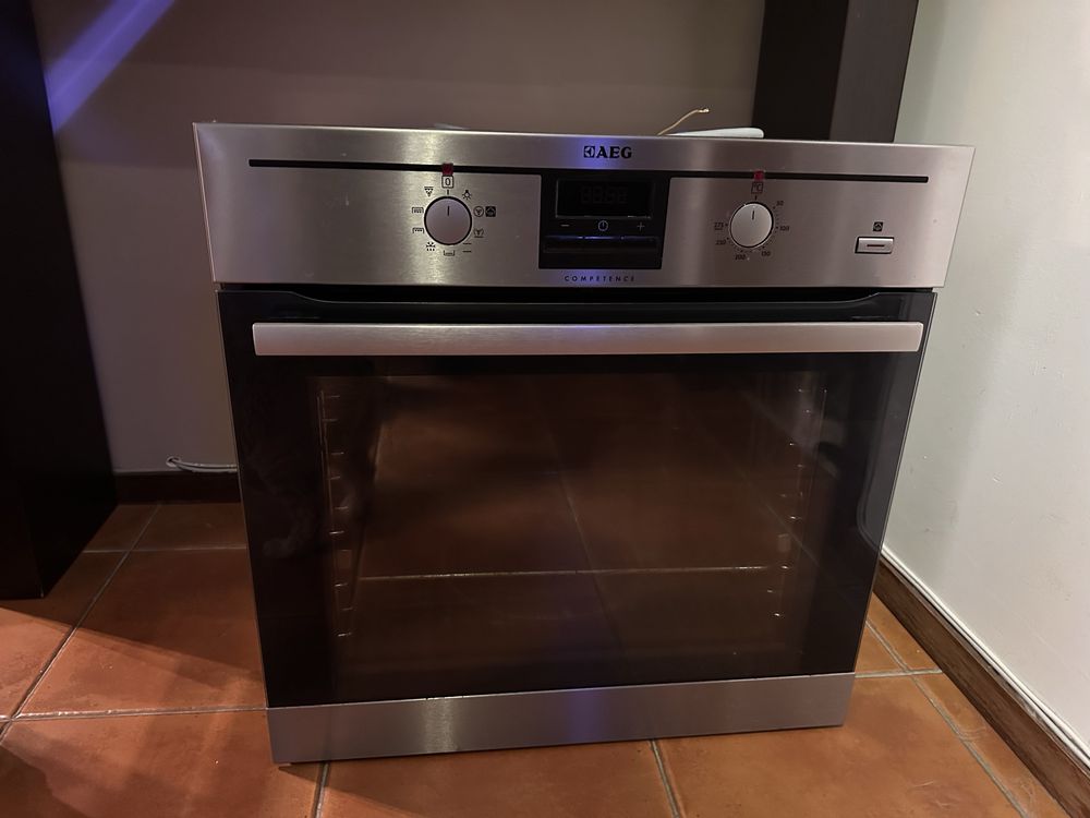 Conjunto placa indução + forno electrico AEG (ver descricao completa)