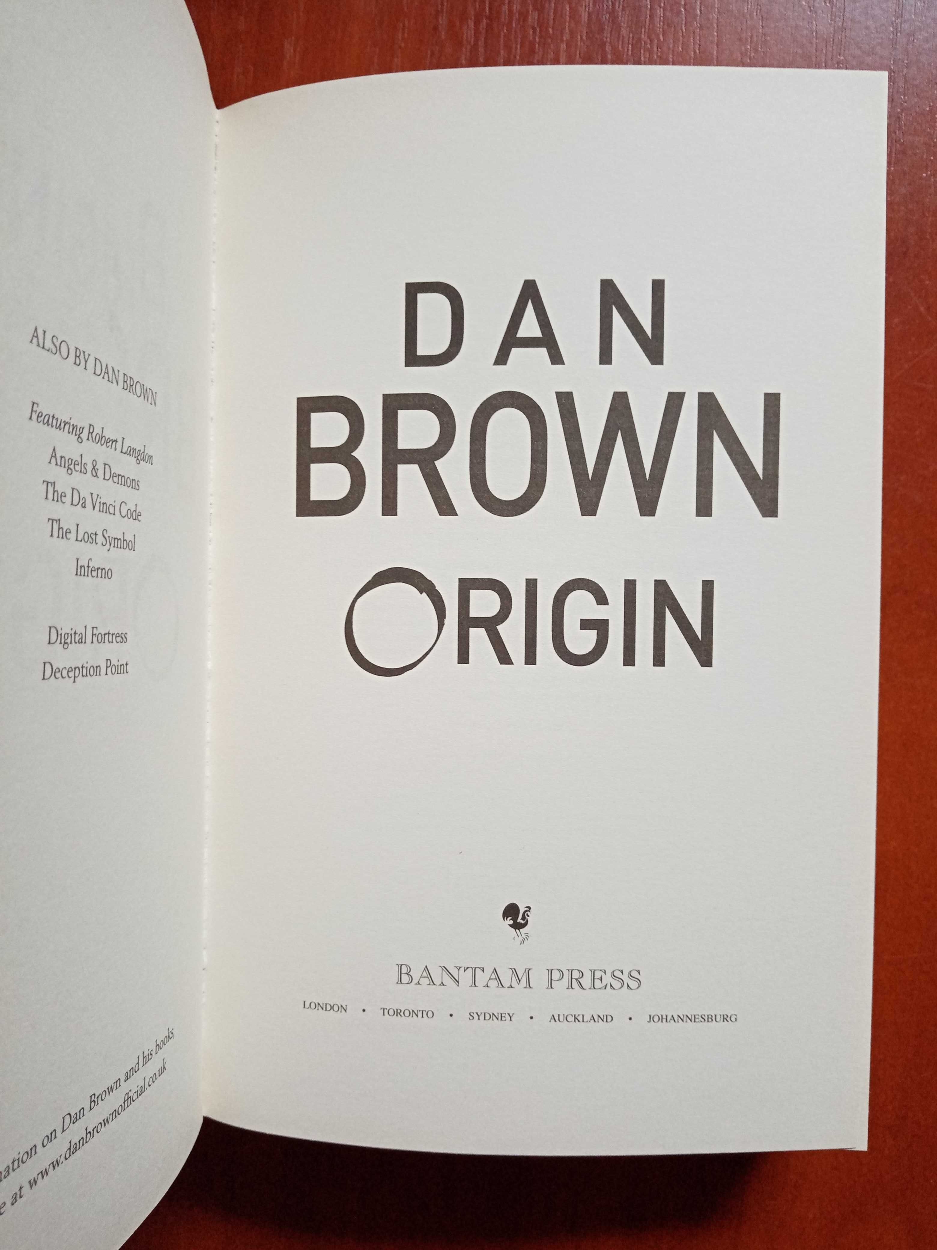 Книга"Origin" Dan Brown