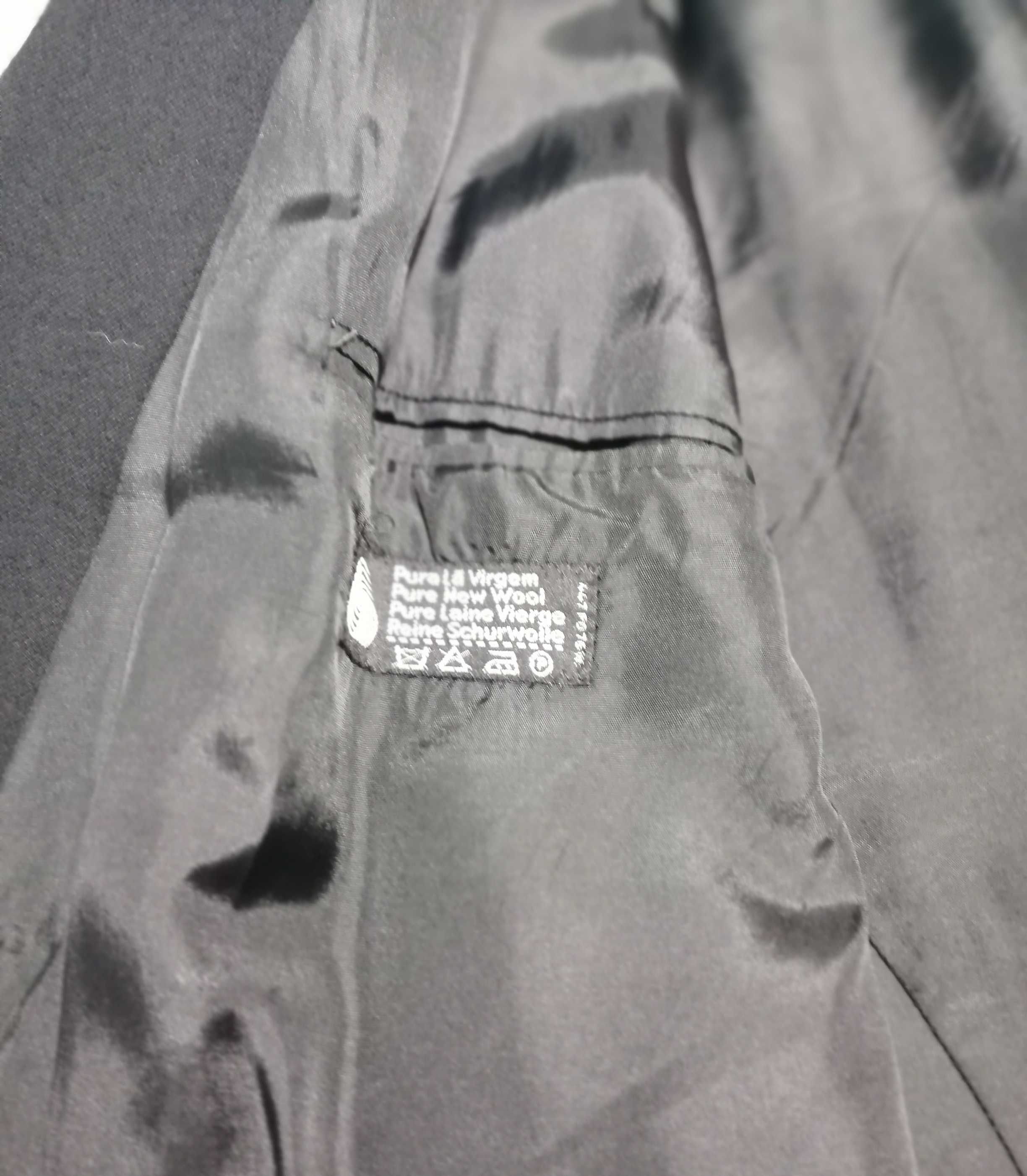 Casaco assertoado pura lã virgem OXFORD preto XL
