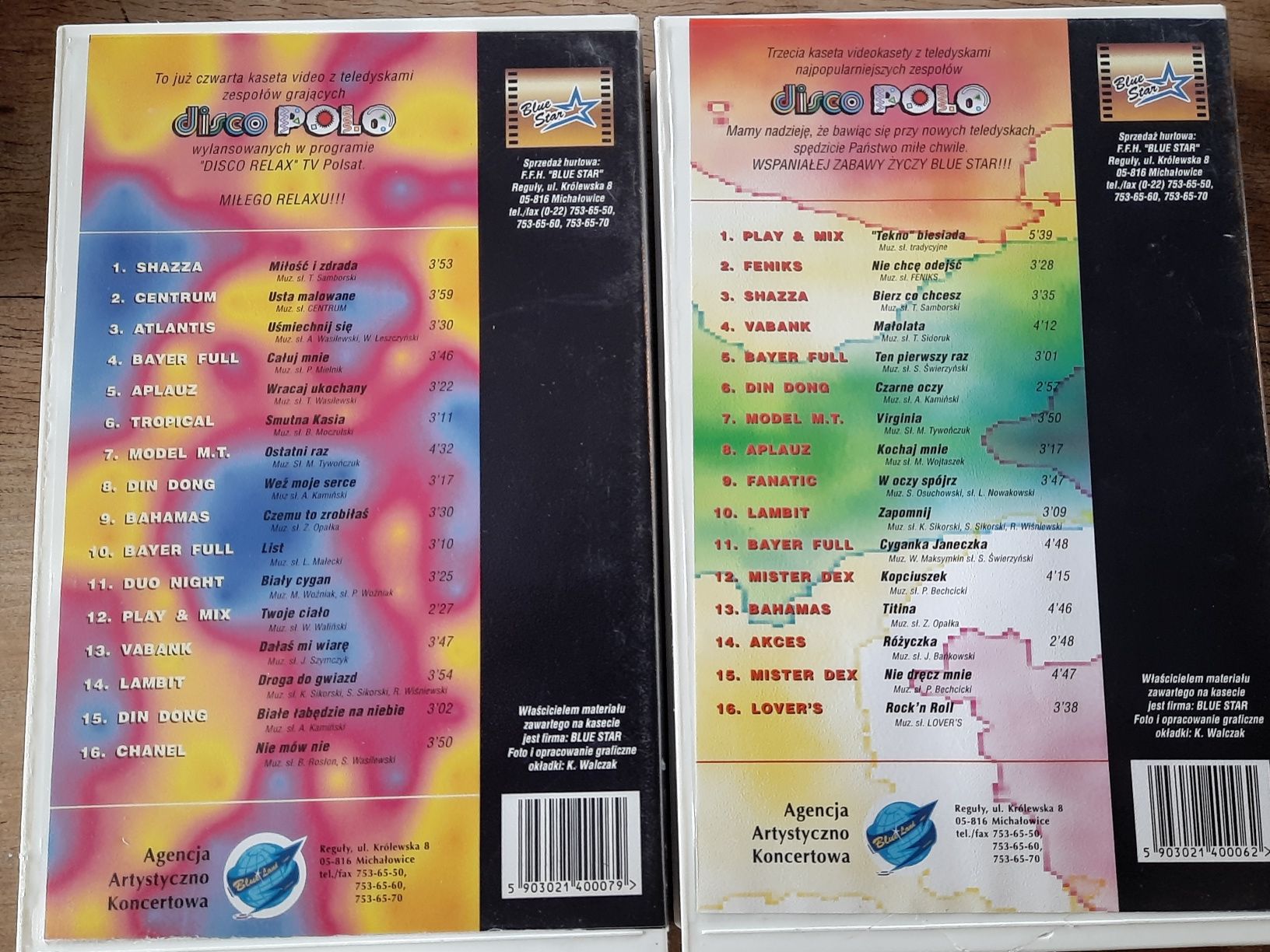 Disco Polo  vol. 3 i vol. 4 kasety VHS video