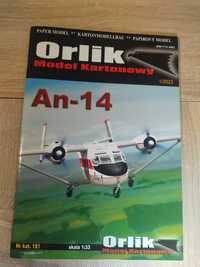 Model kartonowy An-14 wydawnictwo Orlik 1/2023