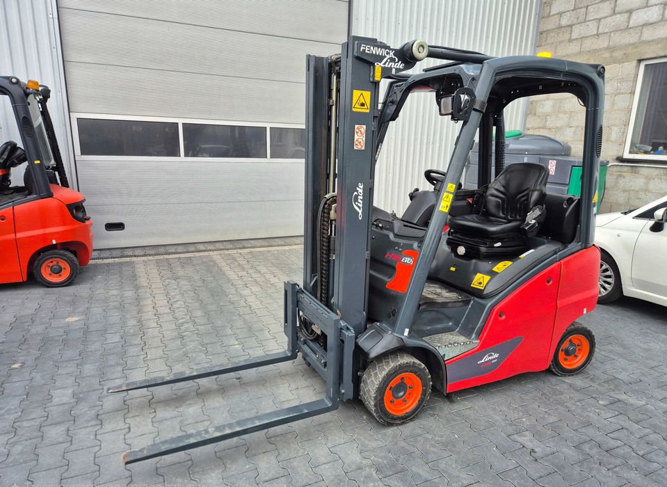 Wózek widłowy LINDE H16T, triplex, przesuw, GAZ, terenowy
