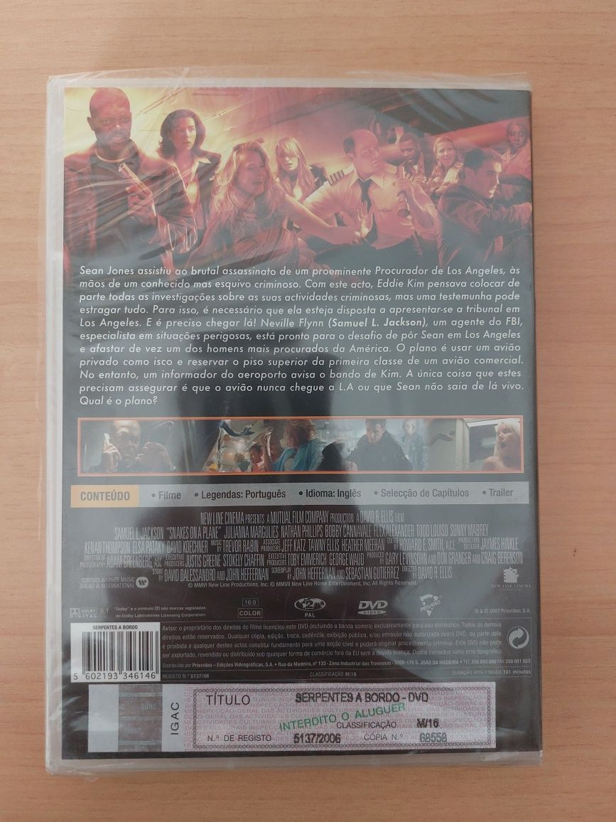 DVD Novo e Selado - Serpentes a Bordo