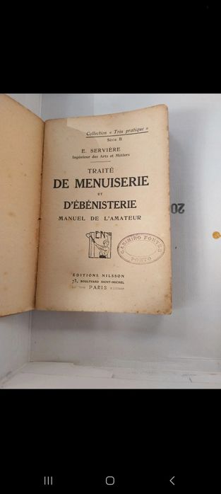 Marcenaria -Traité de Menuiserie et d’Ébénisterie — Manuel de l’Amateu