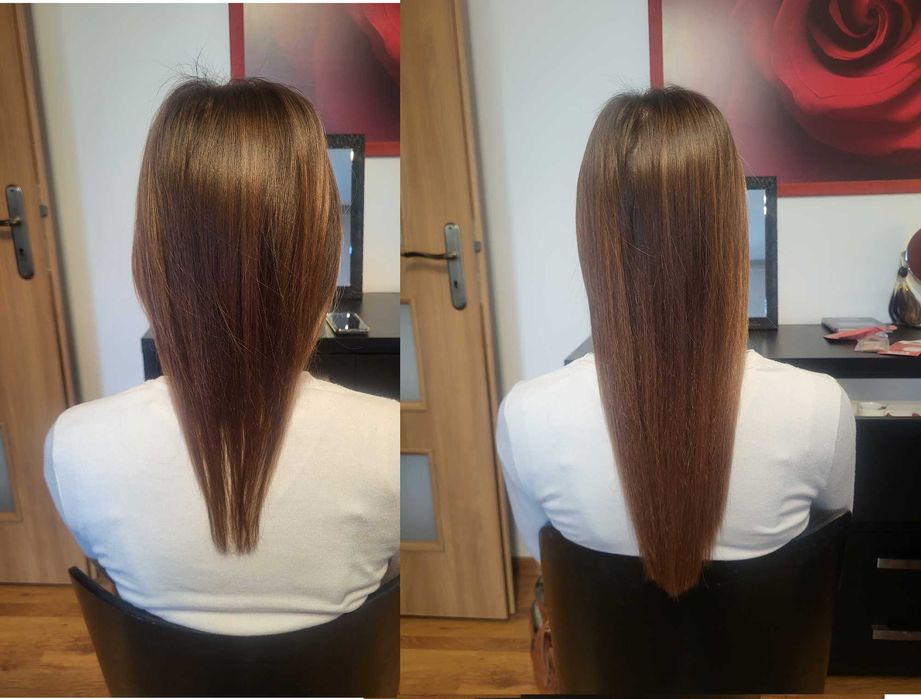 Profesjonalne przedłużanie włosów, metoda kanapkowa,ringi,keratyna