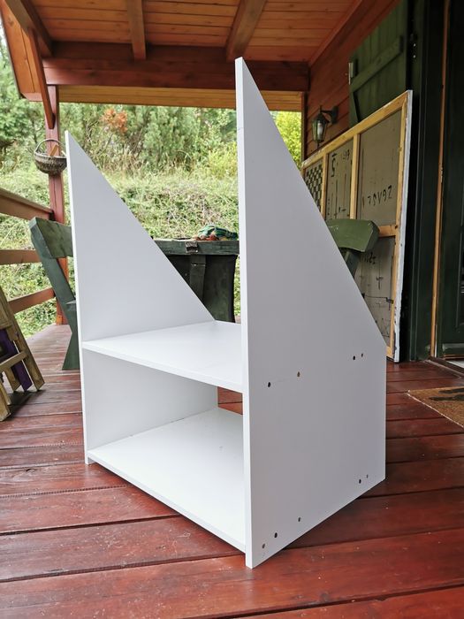 Półki pod skos białe