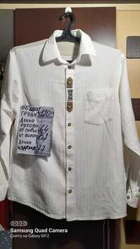 Мужская котоновая, стильная,коллекционная,  нарядная рубашка. ОГ 120см