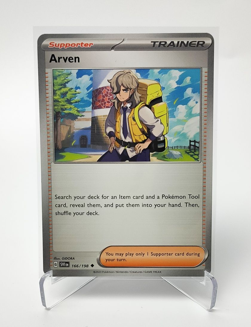 Arven 166/198 karta pokemon Scarlet & Violet