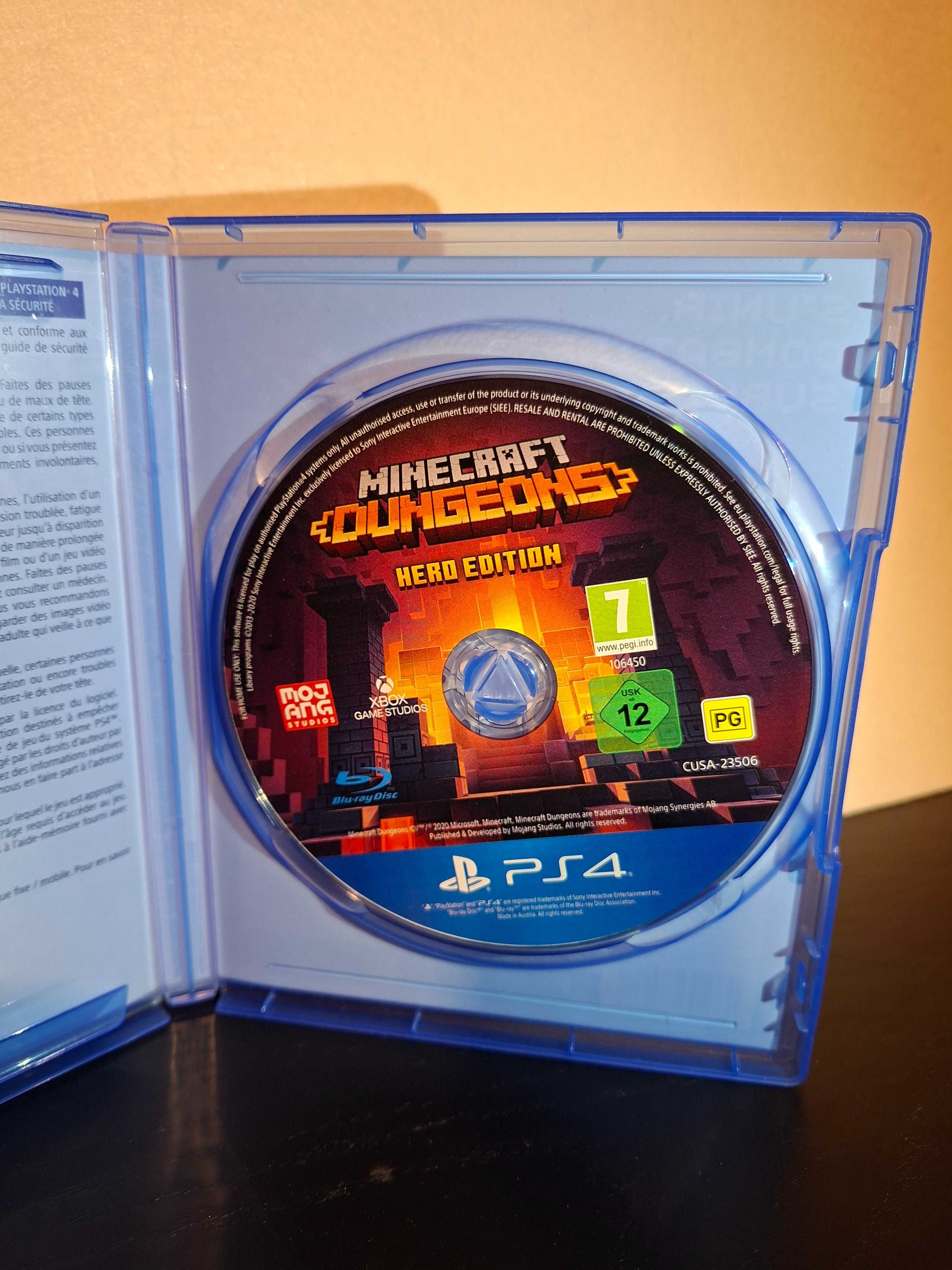 Minecraft Dungeons: Hero Edition Playstation 4 c/ caixa Ótimo estado