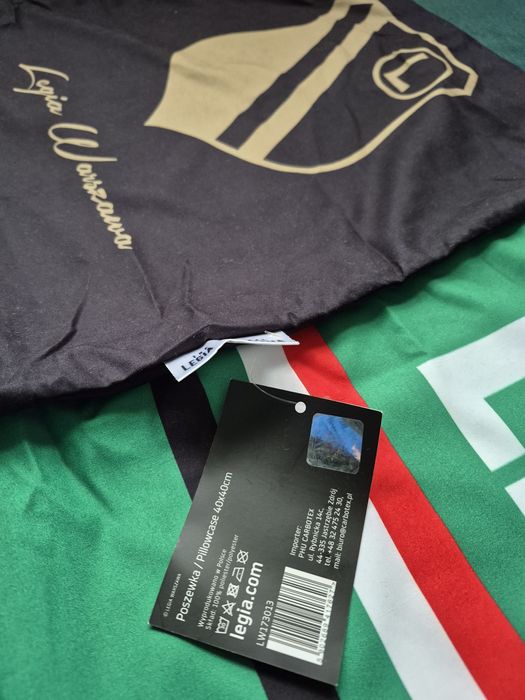 2 sztuki poszewka Legia Warszawa | Oryginał | Nowe