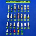 Светодиодные LED лампы для авто T10 W5W для габаритов и поворотов