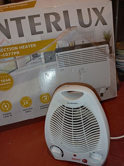 Конвектор и дуйчик под ремонт , комнатный на зиму электро обогреватель