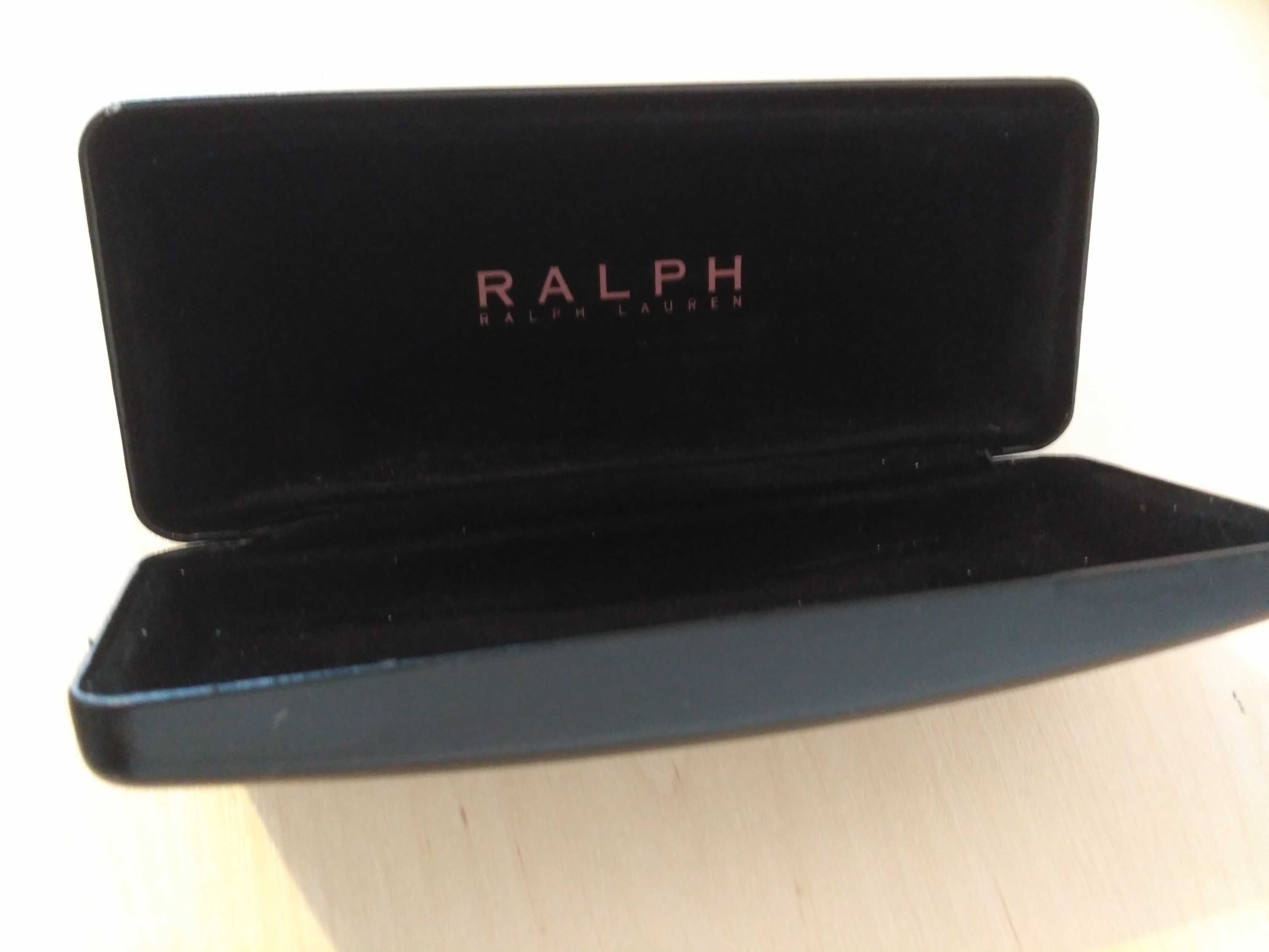 Skórzane  twarde etui dla okulary przeciwsłoneczne Ralph Lauren