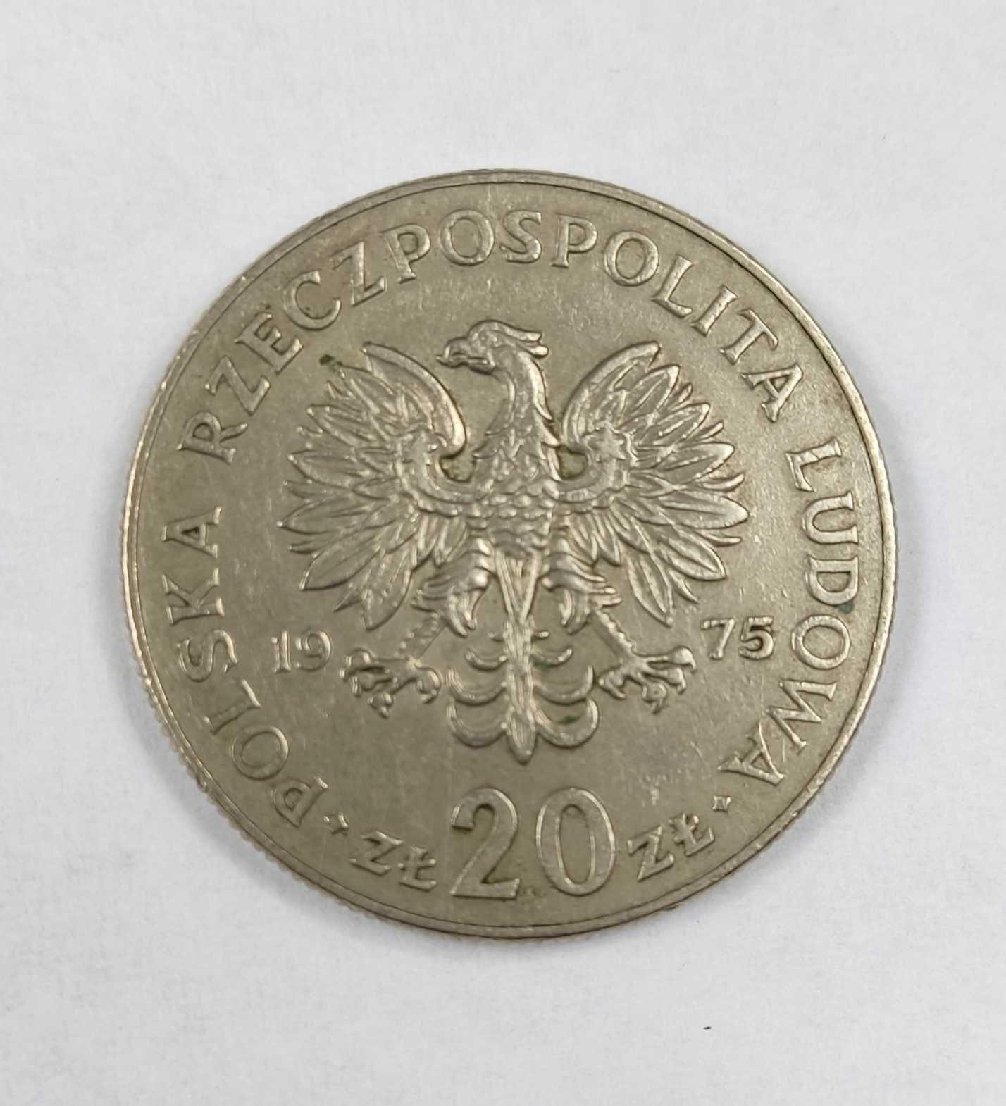 Moneta 20 złotych 1975 - Nowotko - bez znaku mennicy