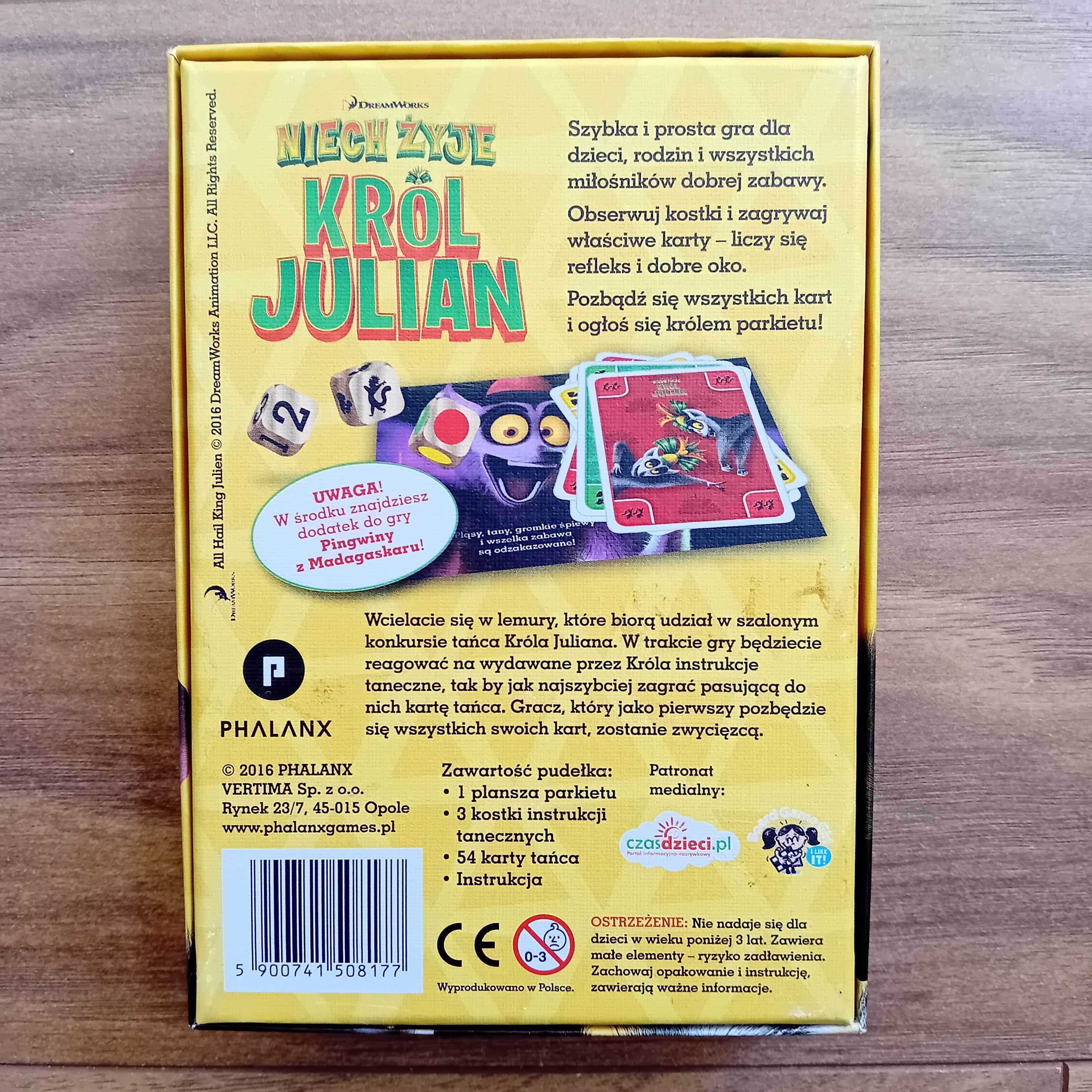 Niech Żyje Król Julian - gra karciana