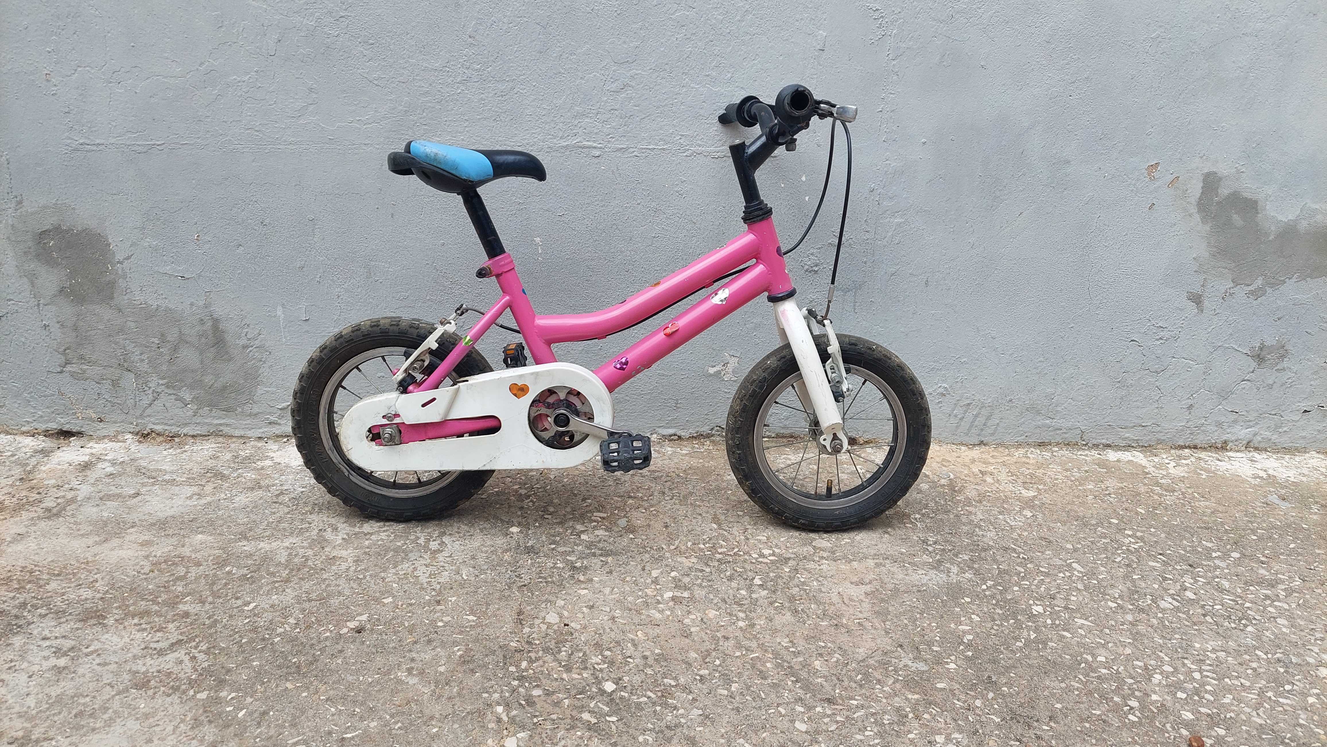 Bicicleta criança Rosa 12"