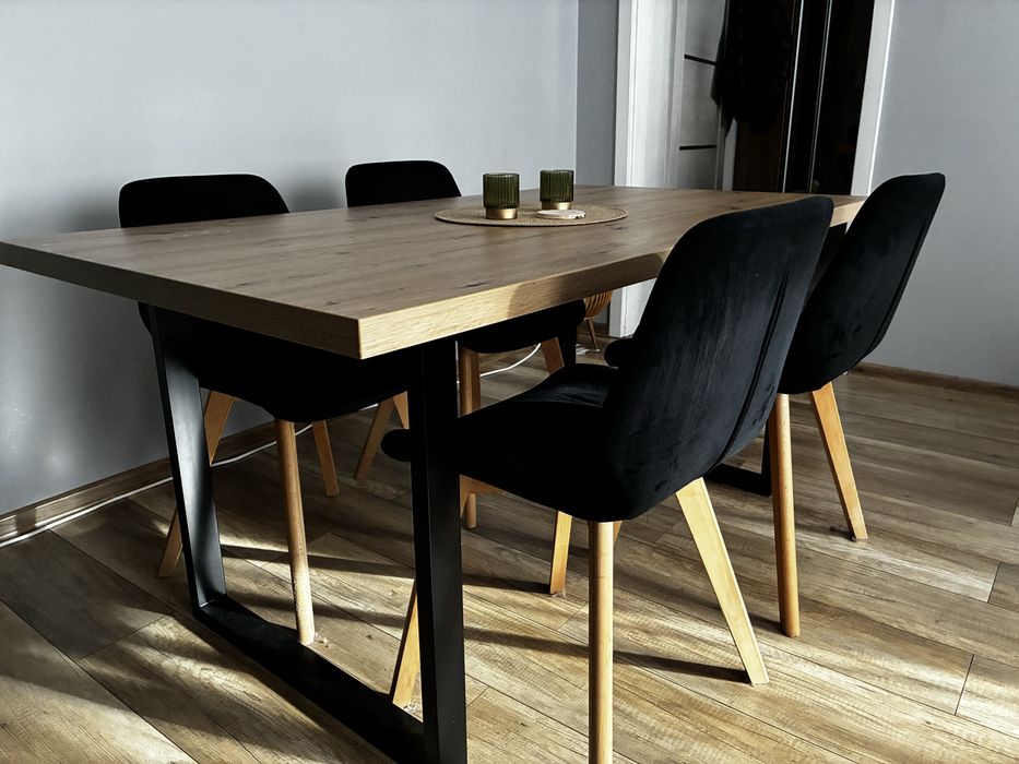 Stół loft - metalowe nogi + blat