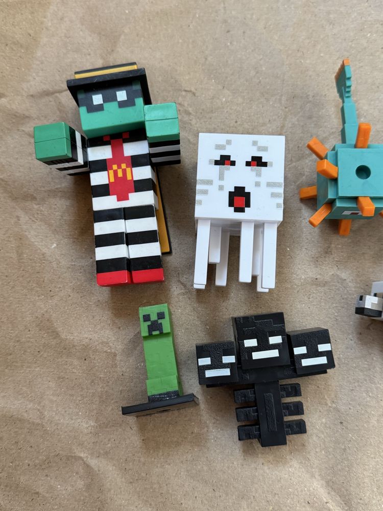 Minecraft іграшки, Майнкрафт фігурки. Зомбі, Ендермен, Варден