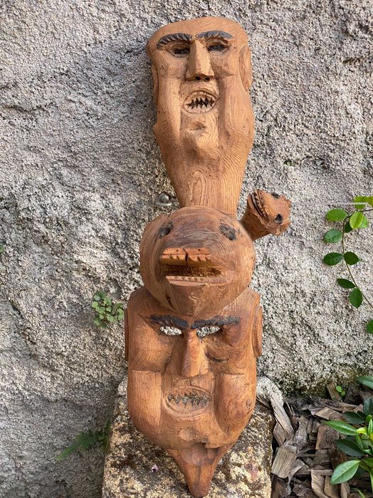 Rare Award-Winning Portuguese Double Mask (Ousilhão, 1989)