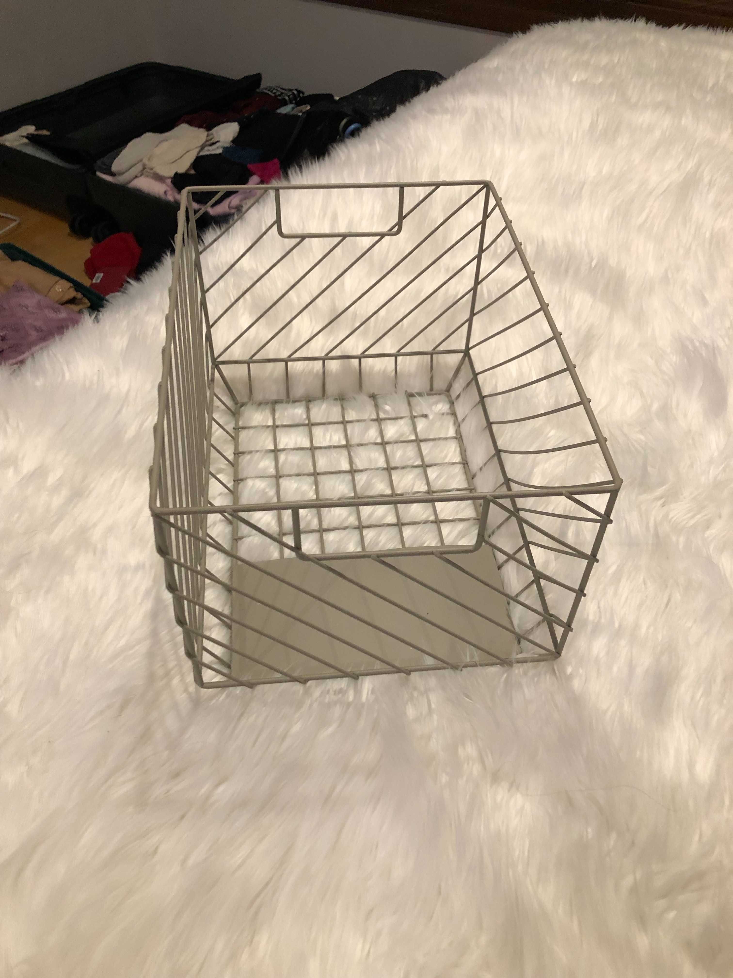 cesto zara home cinzento