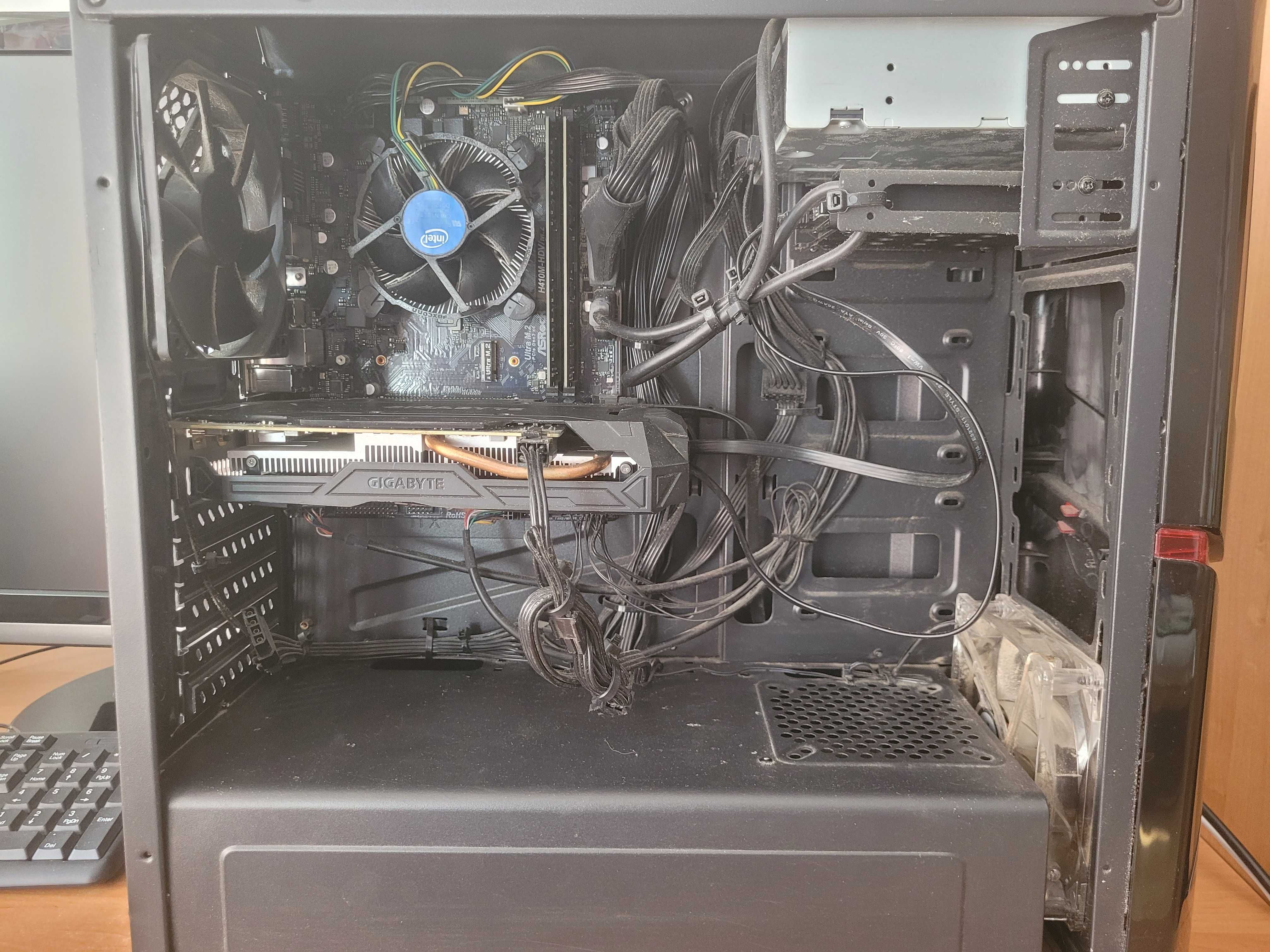 Komputer z monitorem i3-10100F/32GB DDR4/GTX 1060/SSD+HDD/WIN10