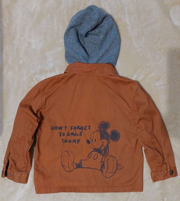 Рубашка котоновая джинсовая Zara Disney Mickey H&M