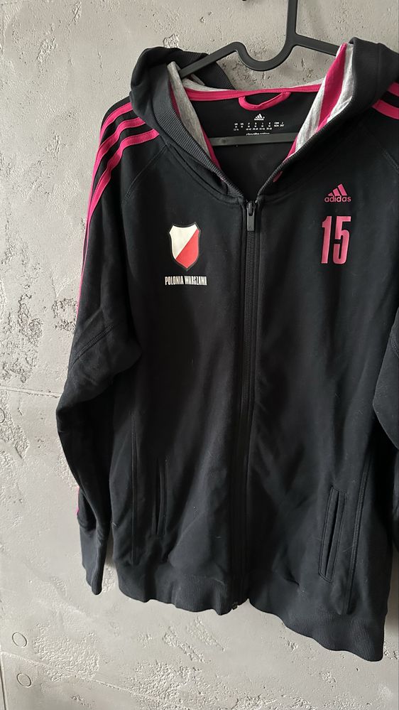 Bluza czarna Adidas 38 / M Polonia Warszawa