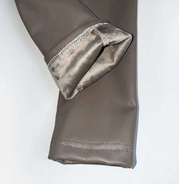 Лосини шкірзам на велюрі для дівчат, розміри на рости  104–170