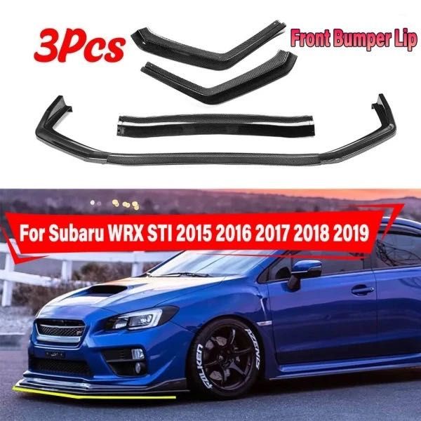 Губа на передний бампер сплитер Subaru WRX накладка на бампер субару