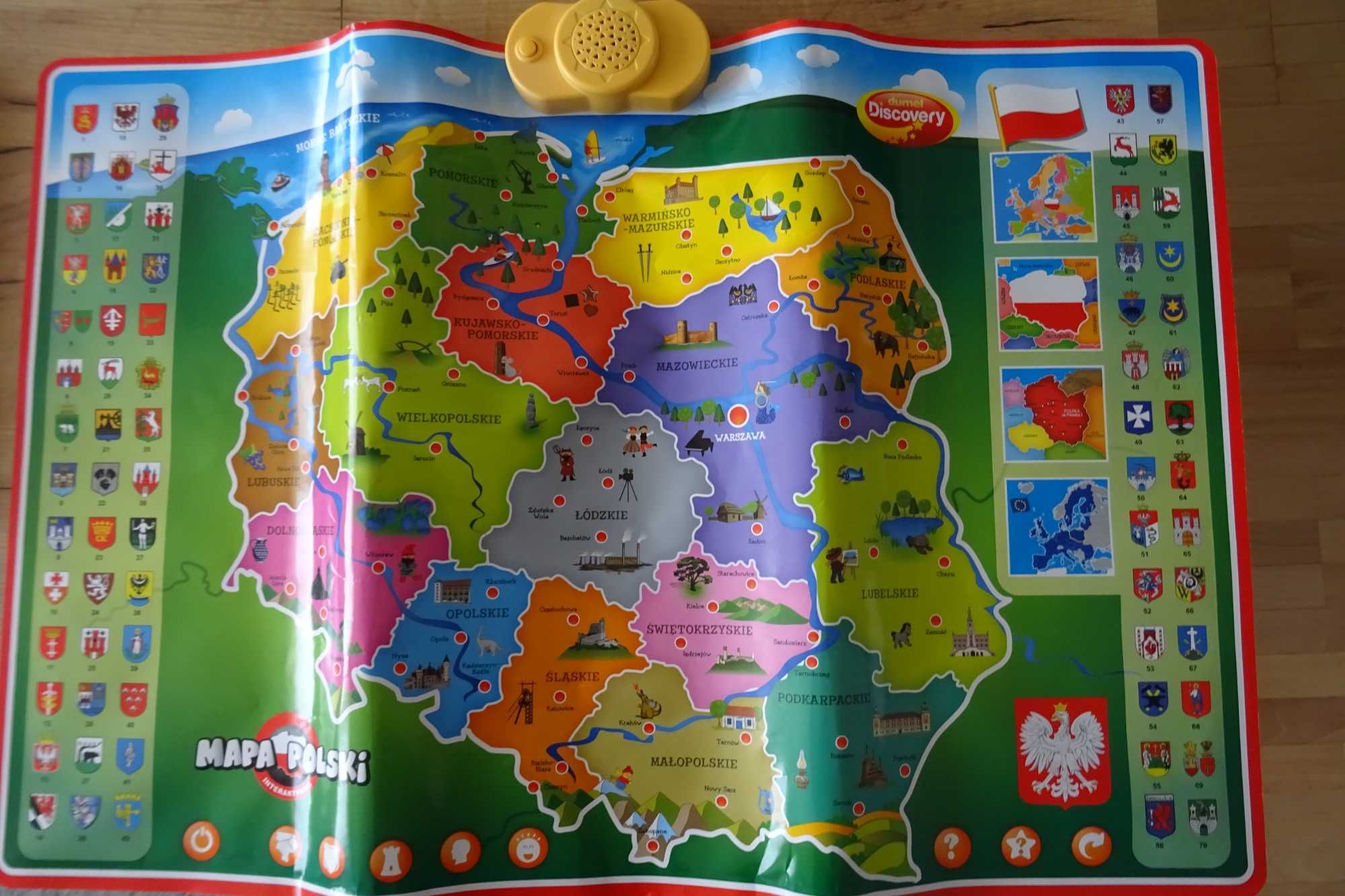 Interaktywna mapa Polski dla dzieci