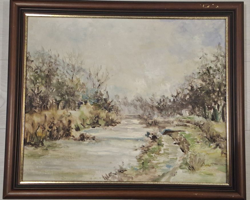 Obraz pejzaż Jadwigi Wosik 1979 r.