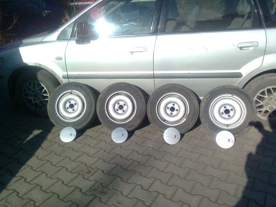 4 Koła Felgi Stalowe 13 Srebrne Kołpaki Dekle Kapsle VW Golf 2 II 4x10