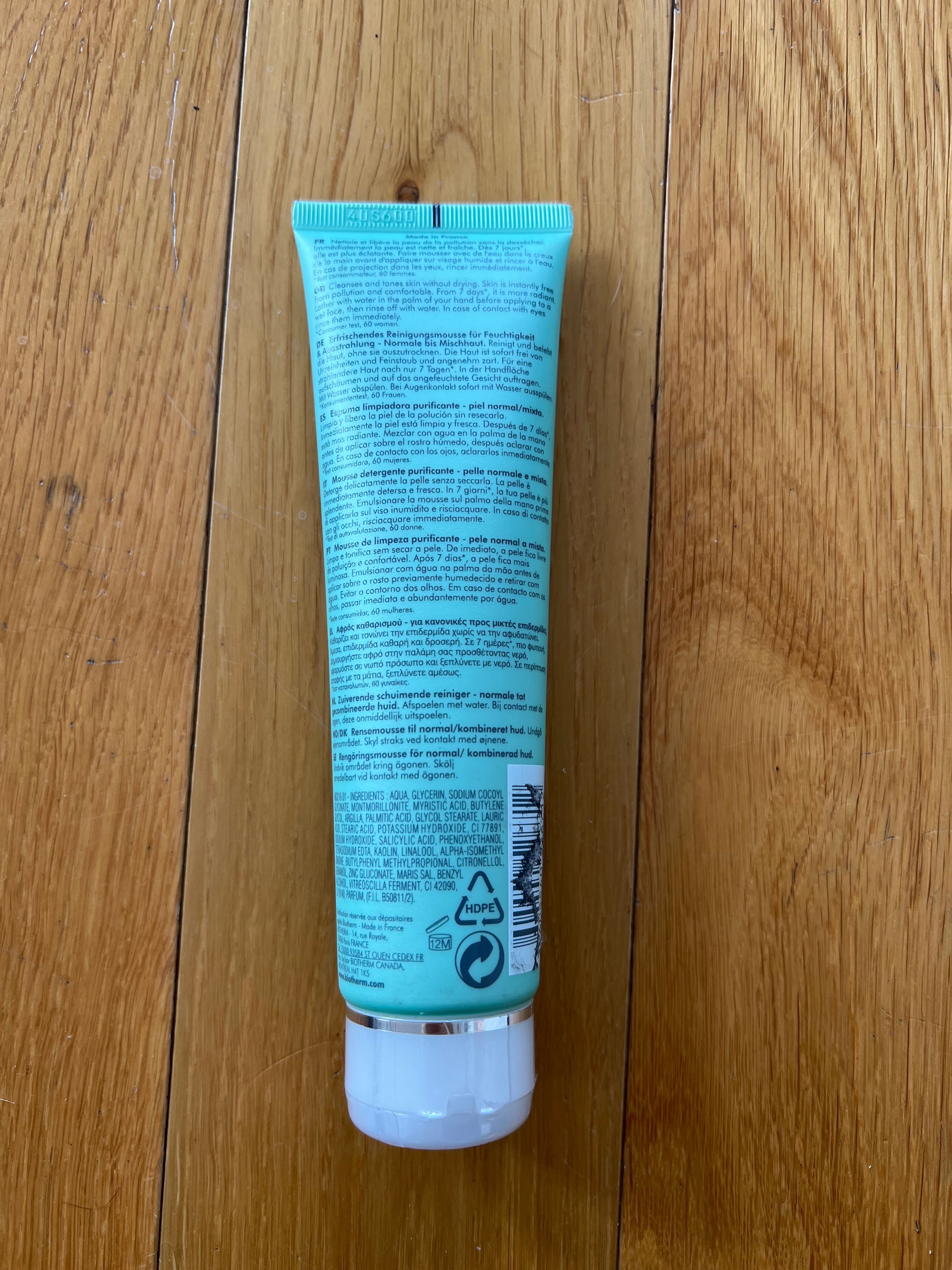 Biotherm Biosource Purifying Foaming Cleanser do skóry normalnej