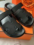 р36-41 Шльопанці Hermes Chypre Sandals Black