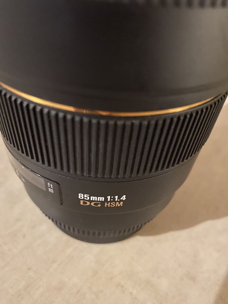 Obiektyw Sigma 85mm 1:1.4 DG HSM do EF Canon jak nowy