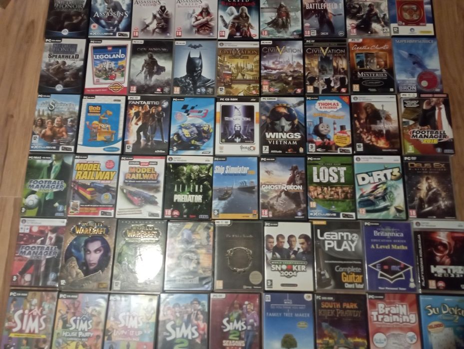 Zestaw gry PC komputerowe po 50szt