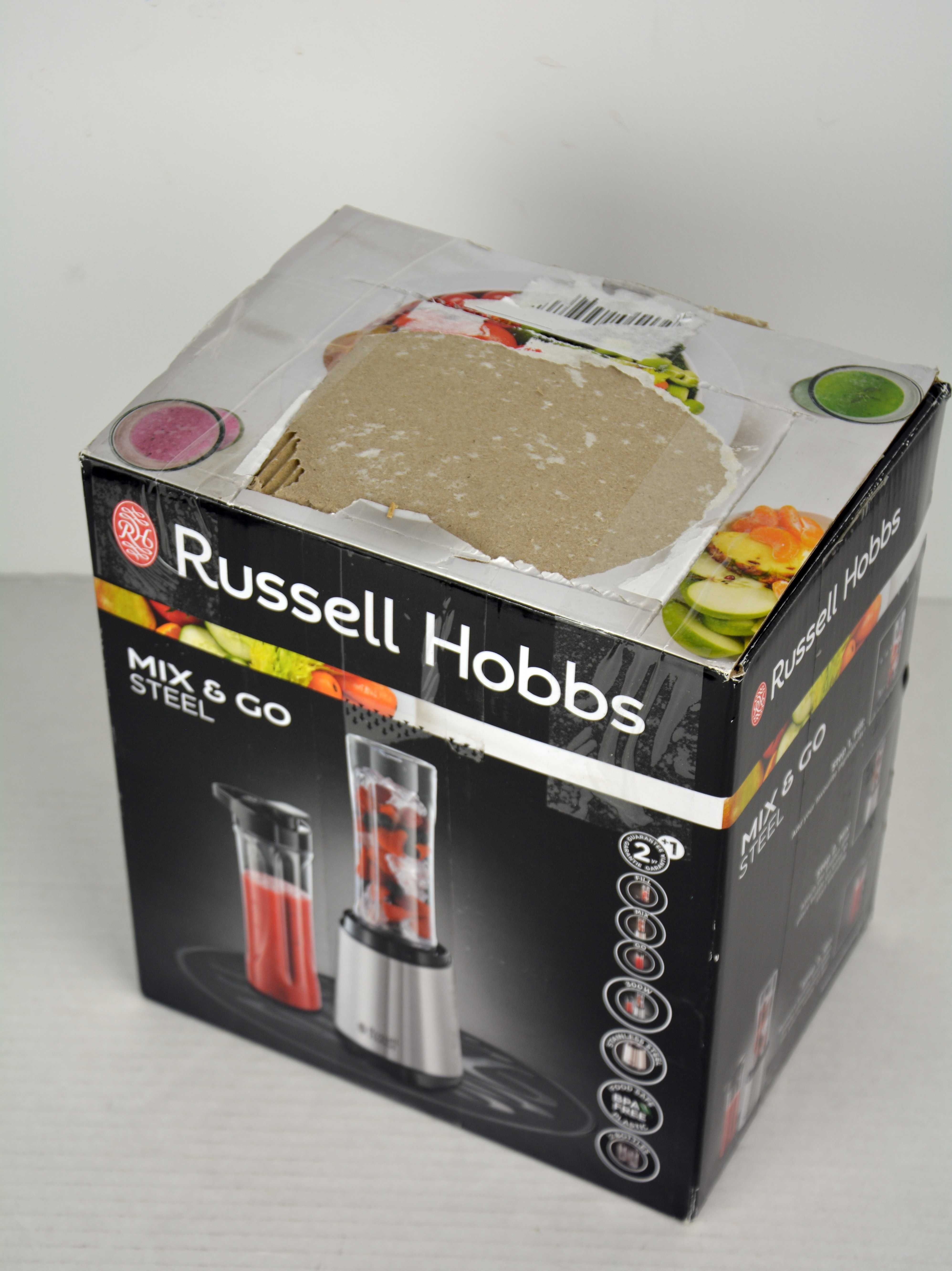 Blender kielichowy Russell Hobbs Mix & Go Steel 300 W srebrny