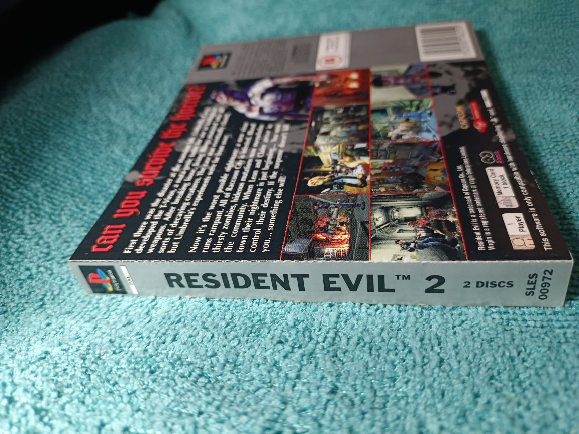 Ps1 Resident Evil 2 psx psone Okładka Tylnia