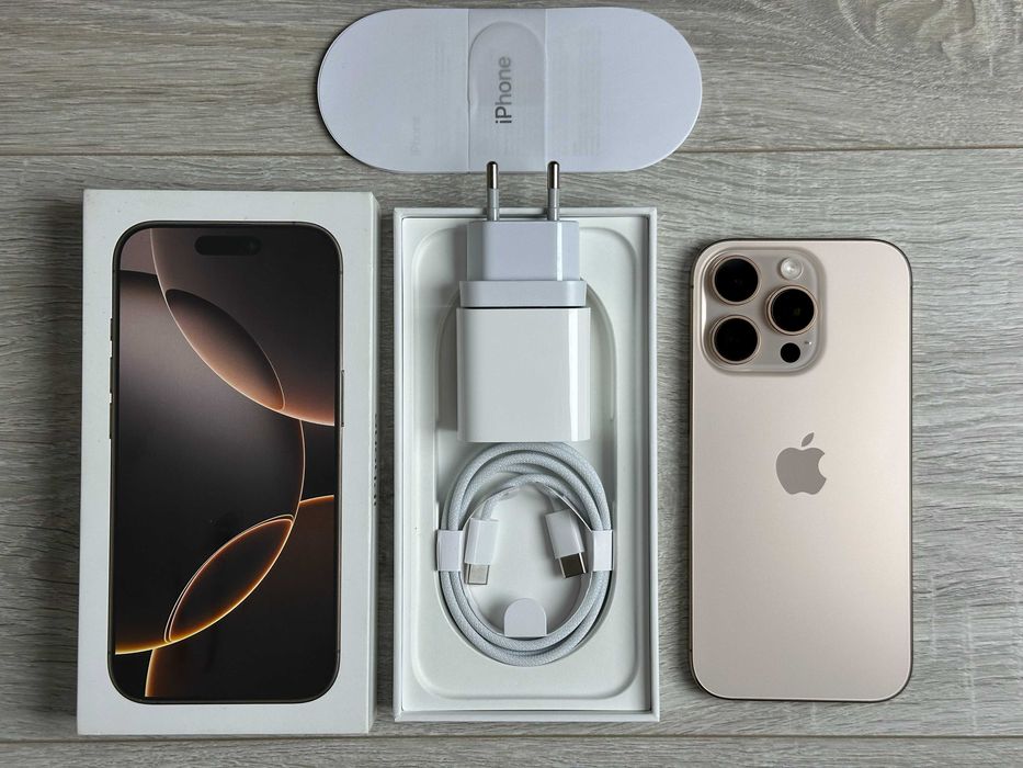 Apple iPhone 16 Pro - 128GB Desert Titanium Neverlock ІДЕАЛ 100% АКУМ