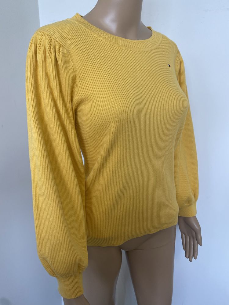 Sweter zółty Tommy Hilfiger M 100% bawełna