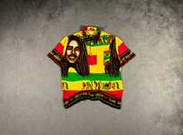 Koszula Jamins XXL Kolorowa Bob Marley Jamajka Grafika Pasy