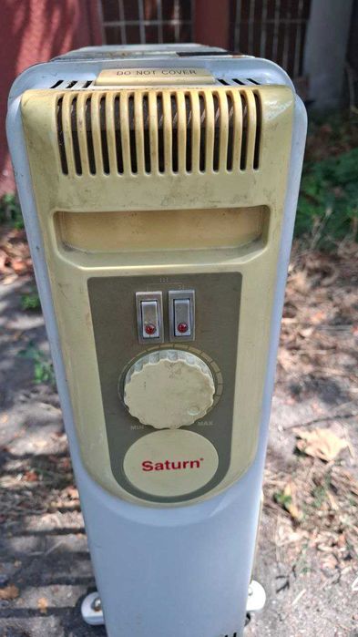 Масляный радиатор обогреватель saturn st-1258 серый