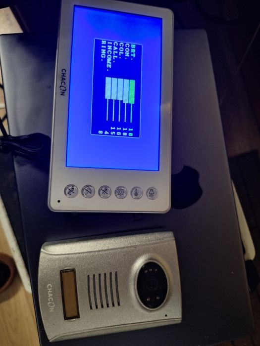 Kit videoporteiro ChaCon 7" 2H slim cinza