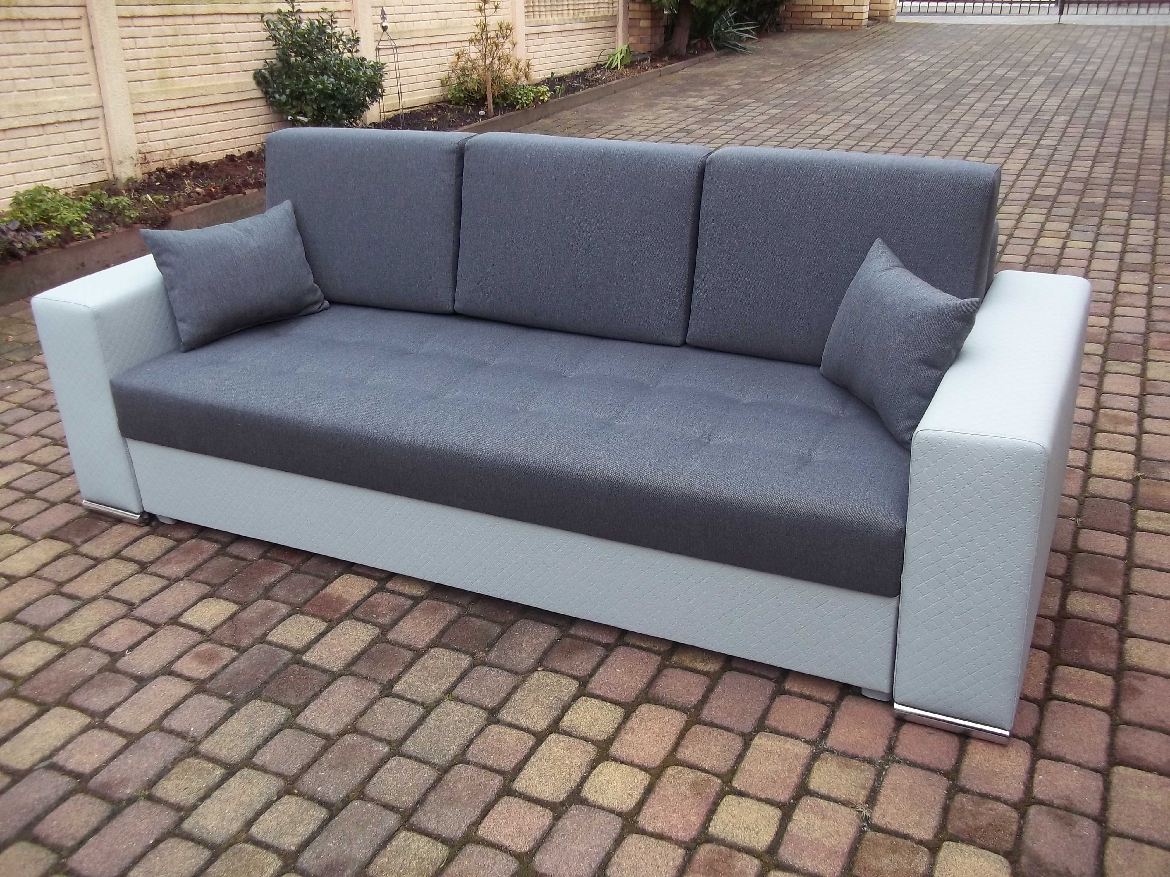Kanapa-150 cm szerokie spanie/sprężyny bonell/pojemnik-solidna
