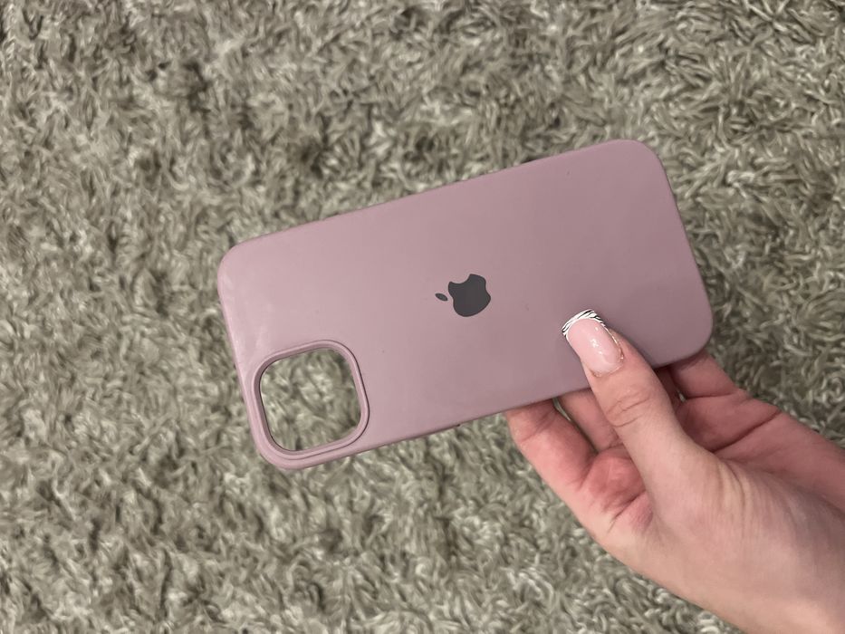 Case na telefon iphone 13 fioletowy różowy apple