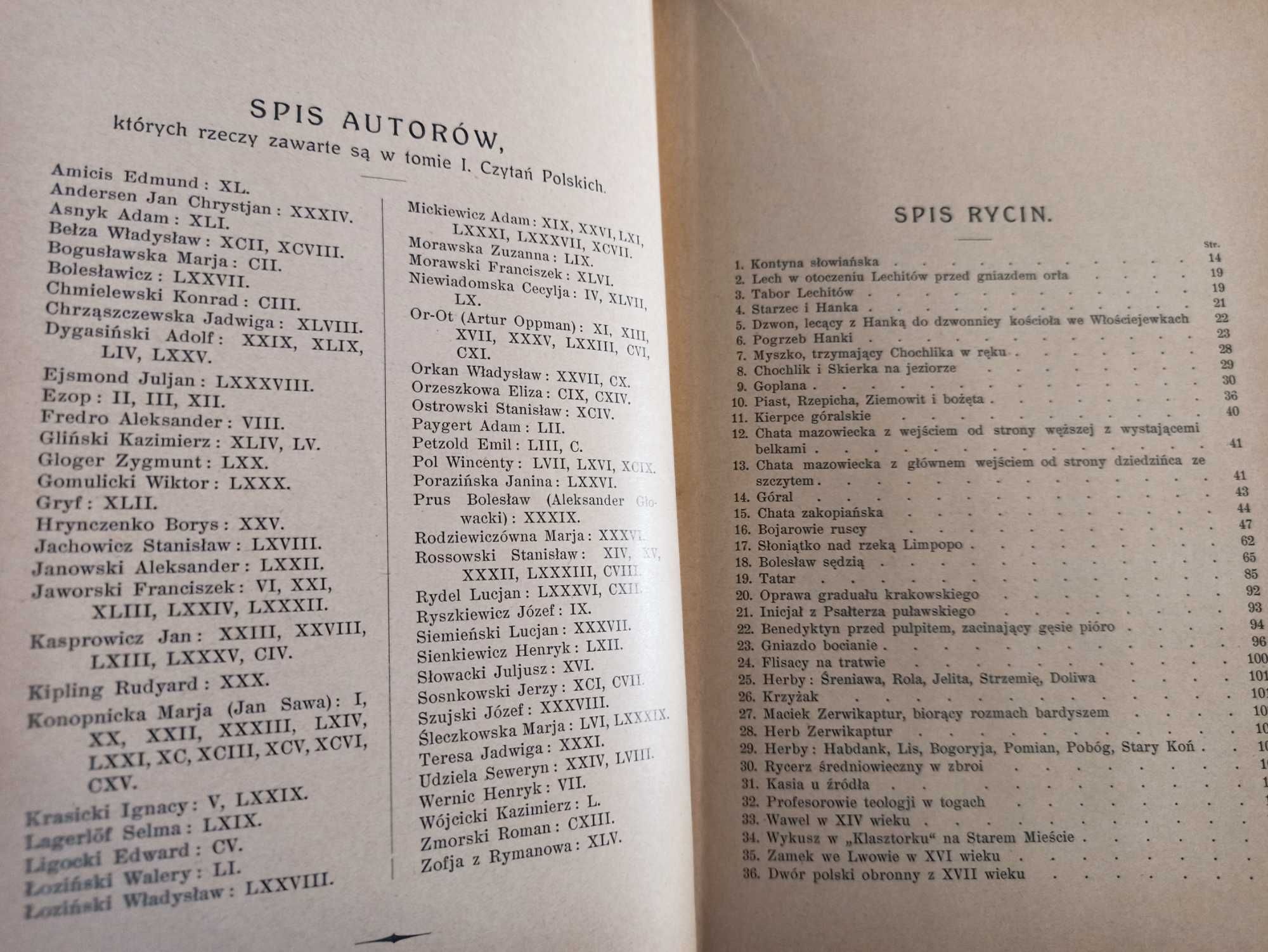 Marjan Reiter Czytania polskie - wydanie Lwów 1931 stan bdb