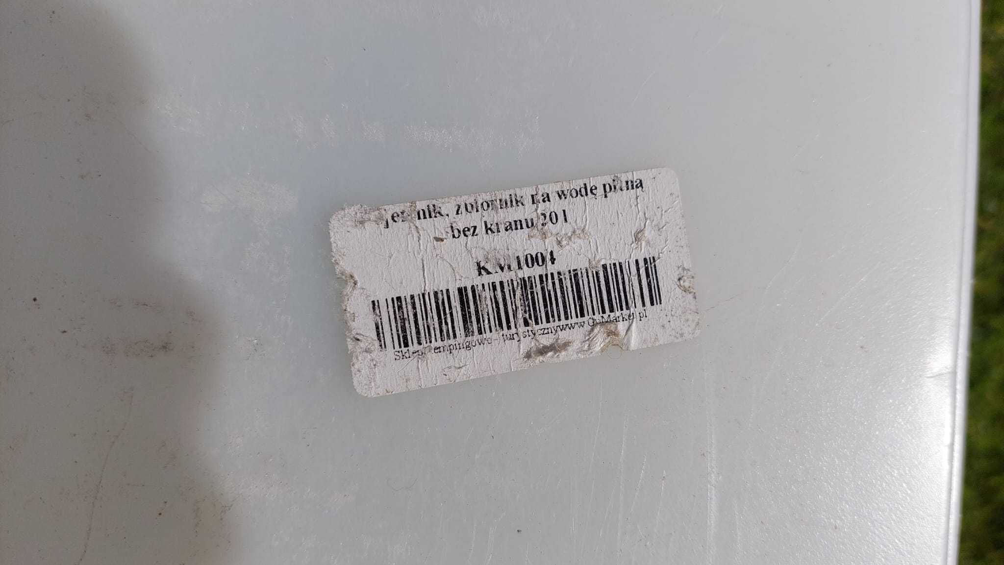 Baniak na wodę Pojemnik Zbiornik do wody 20L 2 sztuki plastikowe