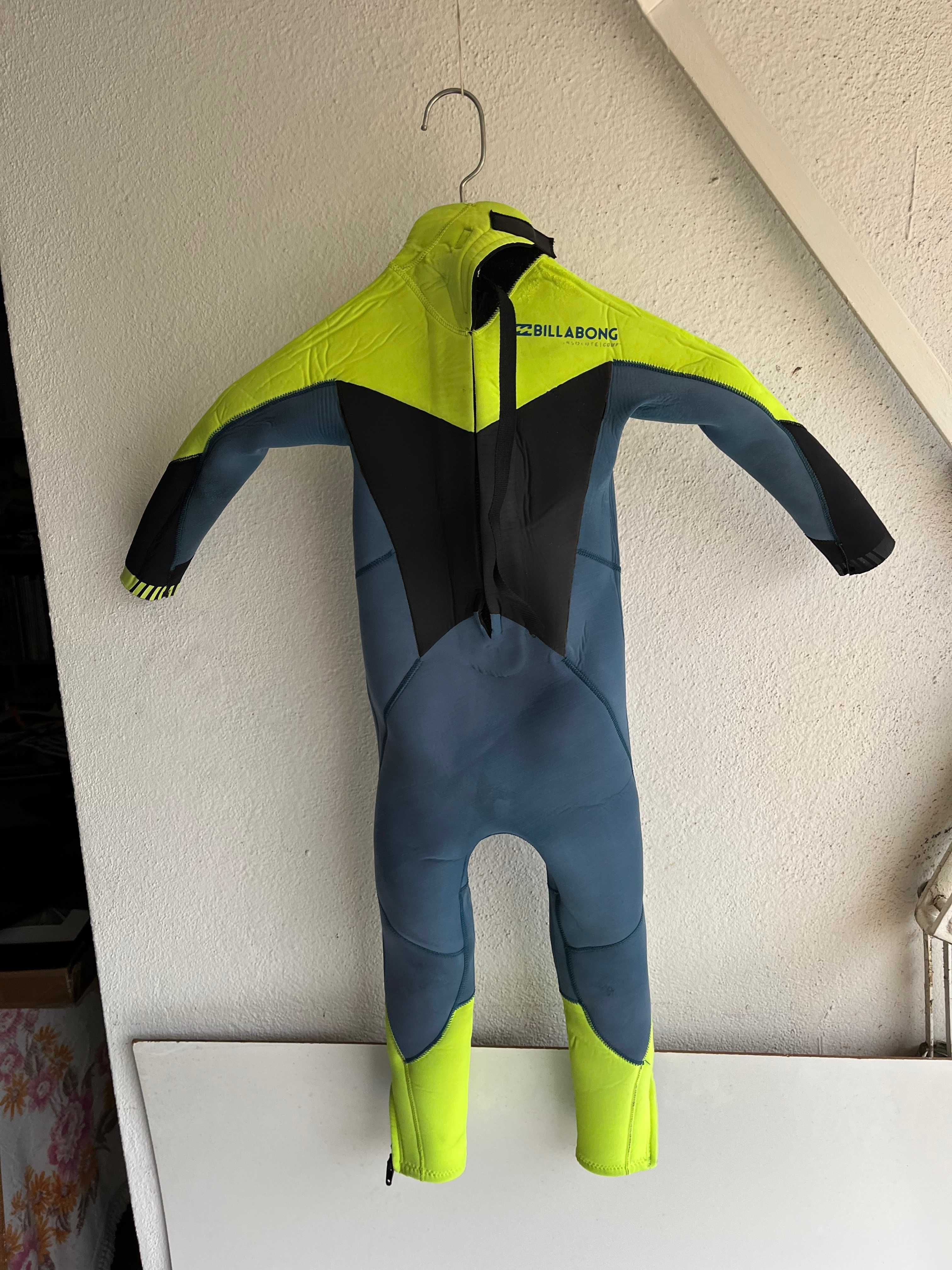 Fato de Surf Billabong Criança size 6 Absolute Comp 4/3mm