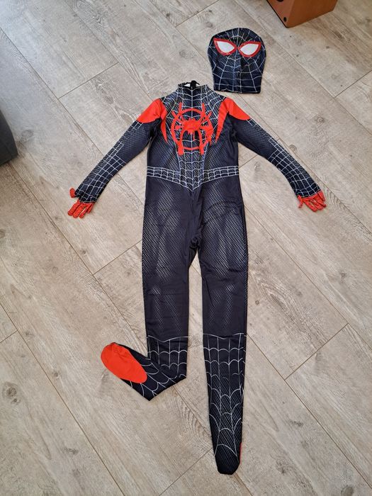 Kostium Spider-Man - czarny/ czerwony - rozm 140/146 (150)