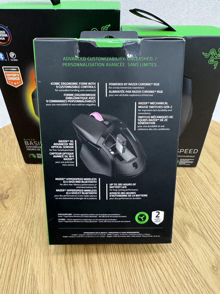 Razer Basilisk V3 X Hyperspeed Black RZ01-04870100-R3G1 мишка